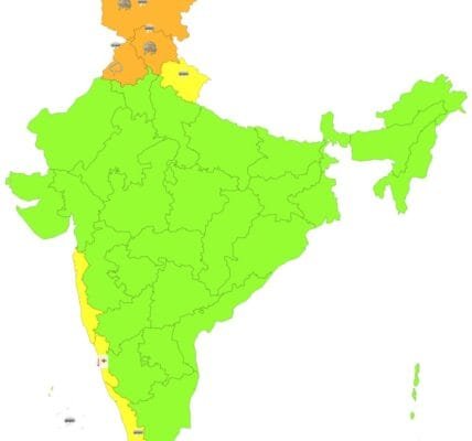 IMD predicted snowfall in Jammu and Kashmir, Ladakh, Gilgit, Baltistan, Muzaffarabad and Himachal Pradesh