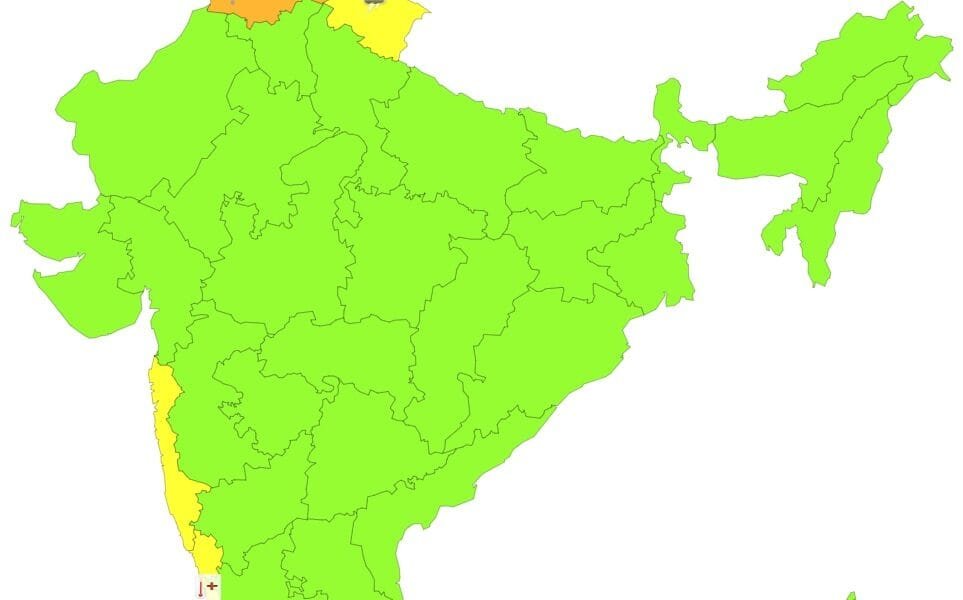 IMD predicted snowfall in Jammu and Kashmir, Ladakh, Gilgit, Baltistan, Muzaffarabad and Himachal Pradesh