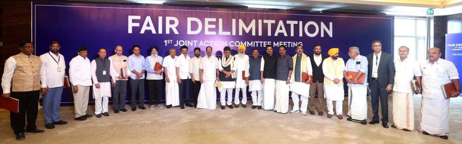 first joint action committee meeting on fair delimitation was held in Chennai today