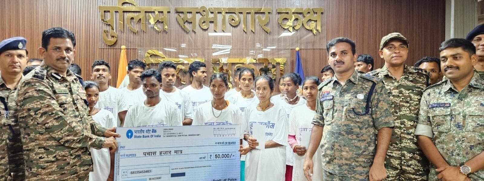 22 Maoists including nine women surrendered today in Sukma district of Chhattisgarh