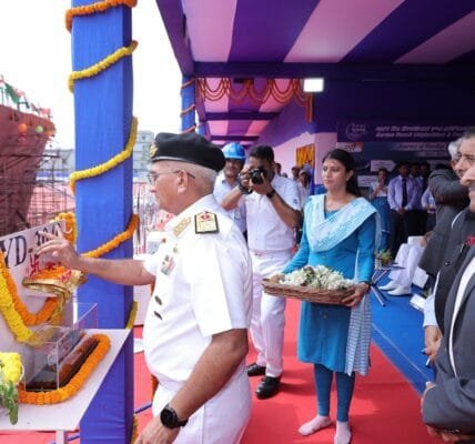 Commencement of construction of 4th Next Generation (ex-GRSE) Offshore Patrol Vessel (NGOPV) Yard 3040