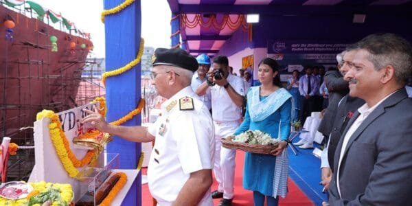 Commencement of construction of 4th Next Generation (ex-GRSE) Offshore Patrol Vessel (NGOPV) Yard 3040