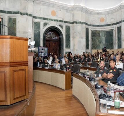 Defence Minister addresses senior leadership of Indian Army during Army Commanders' Conference