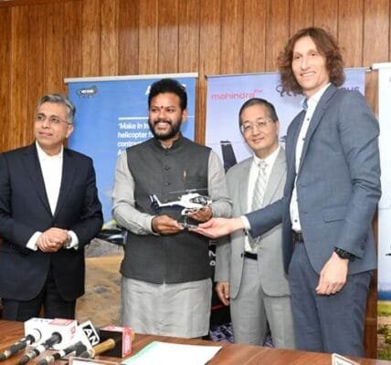 H130 Helicopter Fuselage Manufacturing Contract Signed between Airbus and Mahindra Aerostructures Pvt. Ltd