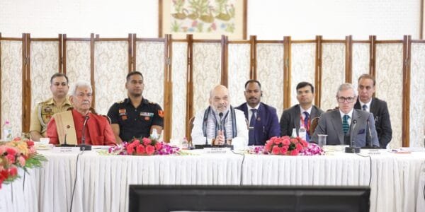 Home Minister Amit Shah chaired a review meeting on development projects in the Union Territory of Jammu and Kashmir in Srinagar today