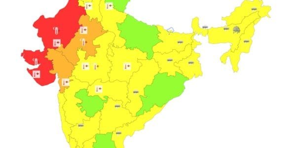 IMD issued a red alert for heat wave in some areas of Rajasthan, Saurashtra and Kutch