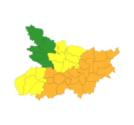 IMD issued an alert of lightning and thunderstorms in many parts of Bihar for the next five days