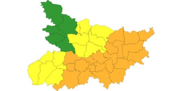 IMD issued an alert of lightning and thunderstorms in many parts of Bihar for the next five days