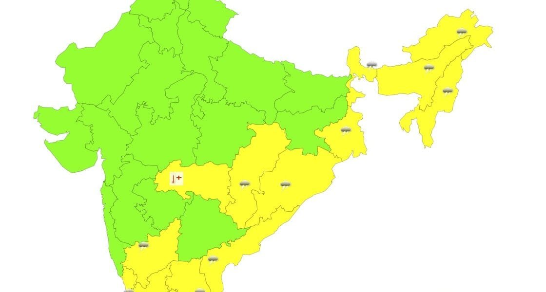 IMD issued an orange alert for thunderstorms and lightning in some parts of Jammu and Kashmir (2)