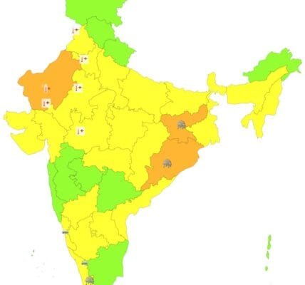 IMD predicted heat wave conditions in Delhi, Haryana, Punjab, Rajasthan, Uttar Pradesh and western Madhya Pradesh for the next three days.