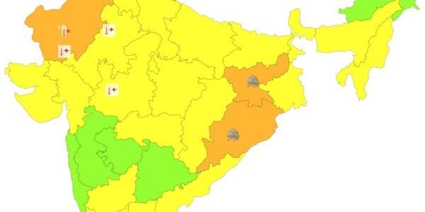 IMD predicted heat wave conditions in Delhi, Haryana, Punjab, Rajasthan, Uttar Pradesh and western Madhya Pradesh for the next three days.