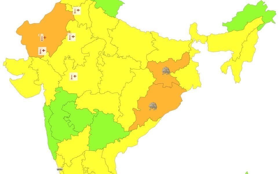 IMD predicted heat wave conditions in Delhi, Haryana, Punjab, Rajasthan, Uttar Pradesh and western Madhya Pradesh for the next three days.