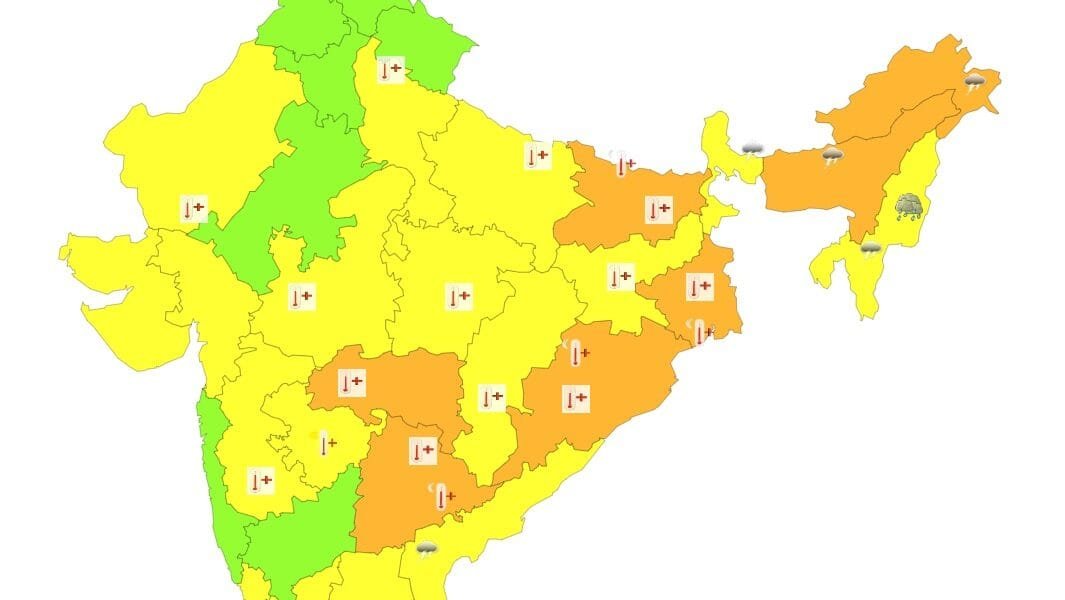 IMD predicted that strong hot winds will continue in the north-western region of the country for the next five days.