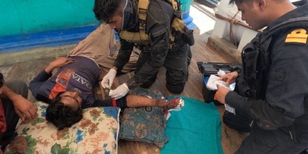 INS Trikand provides vital medical assistance in central Arabian Sea