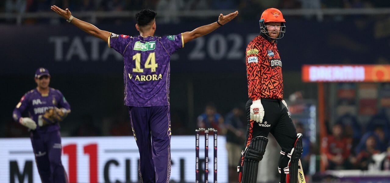 In IPL cricket, Kolkata Knight Riders beat Sunrisers Hyderabad by 80 runs