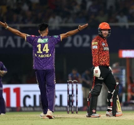 In IPL cricket, Kolkata Knight Riders beat Sunrisers Hyderabad by 80 runs