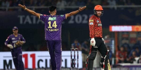 In IPL cricket, Kolkata Knight Riders beat Sunrisers Hyderabad by 80 runs