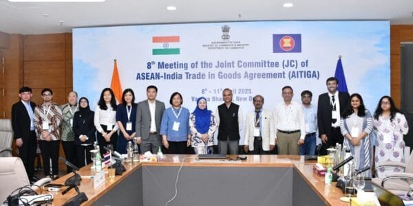 India hosted the 8th meeting of the Joint Committee on ASEAN-India Trade in Goods Agreement (AITIGA)