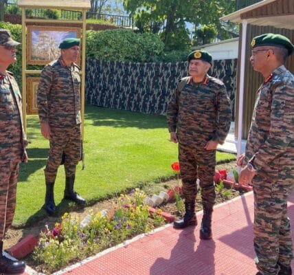 Indian Army Chief General Upendra Dwivedi today reviewed the security situation in Srinagar in the wake of the Pahalgam terror attack