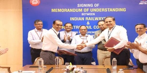 Indian Railways and DMRC sign MoU for Automatic Wheel Profile Measurement System
