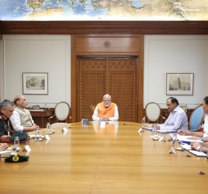 PM Modi chairs a meeting with Raksha Mantri, NSA, CDS and all armed forces chiefs