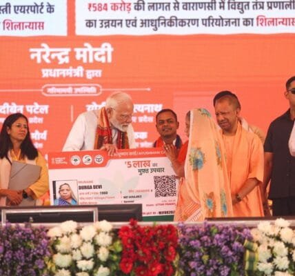 PM Modi lays foundation stone and inaugurates development works worth over Rs 3,880 crore in Varanasi, UP