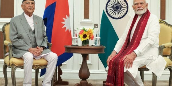 PM Modi meets PM of Nepal on the sidelines of BIMSTEC Summit