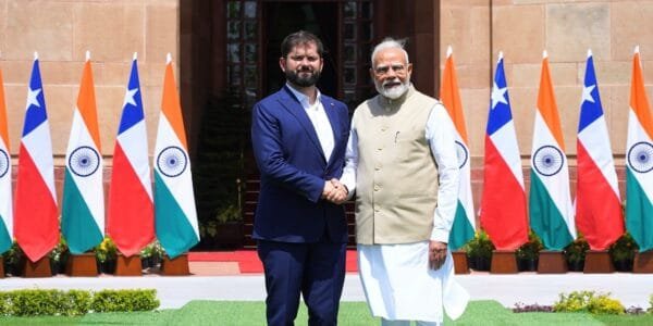 PM Modi meets President of Chile Gabriel Boric Font in New Delhi