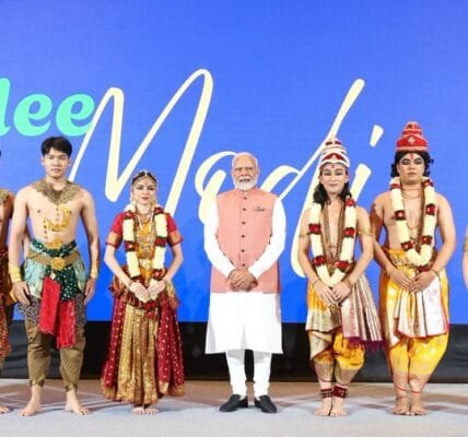 PM Modi today witnessed a spectacular performance of the Thai Ramayana, Ramakien, in Bangkok, Thailand