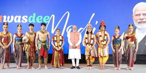 PM Modi today witnessed a spectacular performance of the Thai Ramayana, Ramakien, in Bangkok, Thailand