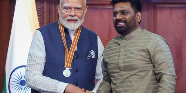 PM Modi was awarded the 'Sri Lanka Mitra Vibhushan' by Sri Lankan President Dissanayake today