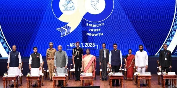 President Draupadi Murmu attended the closing ceremony of the 90th anniversary of the Reserve Bank of India in Mumbai today