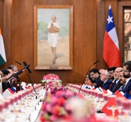 President Draupadi Murmu hosted a dinner in honour of the President of Chile