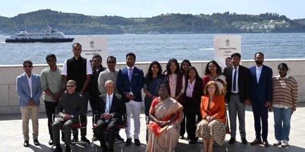 President Draupadi Murmu met the Prime Minister of Portugal and the Speaker of the Portuguese Parliament