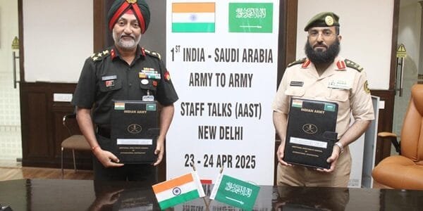 The first Army-to-Army Staff Talks between Indian Army and Royal Saudi Land Forces took place in New Delhi