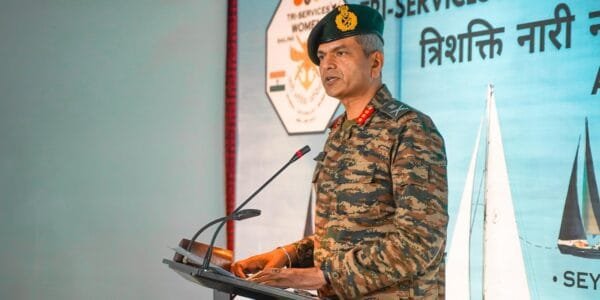 Tri Shakti Women Sailor Campaign 'Samudra Pradakshina' set out on its 55-day journey