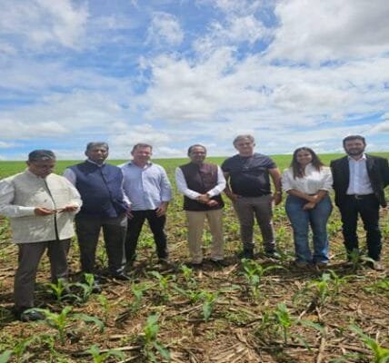 Union Agriculture Minister Shivraj Singh Chouhan visited soybean production plant and tomato farms and other institutions in Brazil