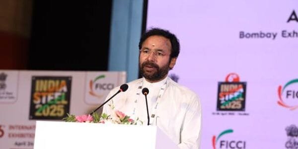 Union Coal and Mines Minister G. Kishan Reddy addressed the 6th edition of India Steel in Mumbai today
