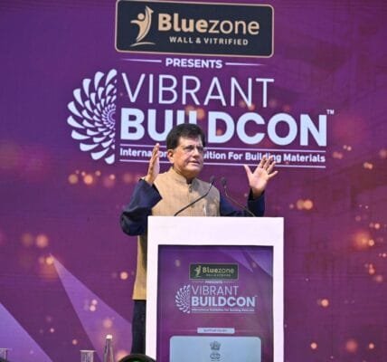 Union Commerce & Industry Minister Piyush Goyal addresses Capexil's Vibrant Buildcon 2025
