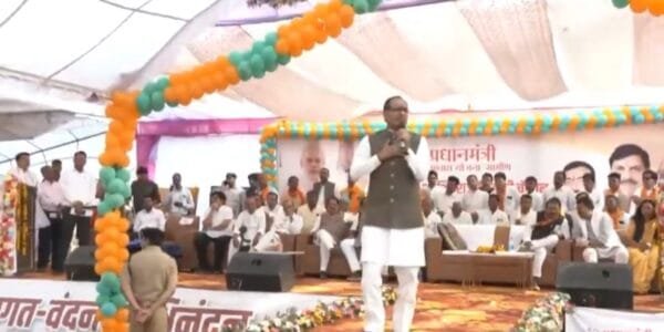 Union Minister Shivraj Singh Chouhan distributed acceptance letters to the beneficiaries under Pradhan Mantri Awas Yojana-Gramin (PMAY-G) in Madhya Pradesh