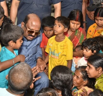 West Bengal Governor C.V. Anand Bose visited the violence-hit areas of Murshidabad