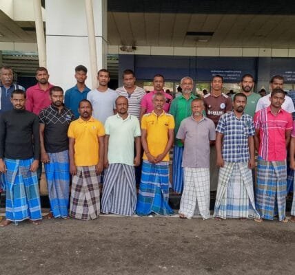 25 fishermen from Tamil Nadu released from Sri Lankan jail