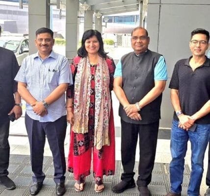 An all-party delegation led by JDU MP Sanjay Kumar Jha left for a visit to five countries