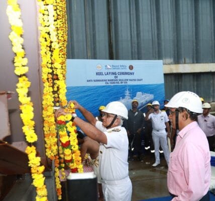 Construction of the last warship of the anti-submarine and shallow water warfare project begins
