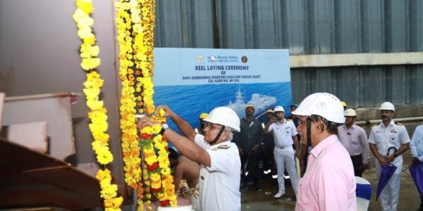 Construction of the last warship of the anti-submarine and shallow water warfare project begins