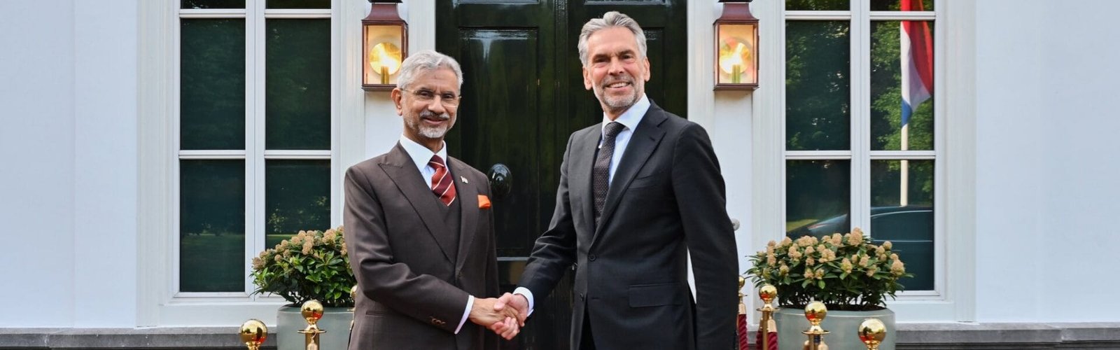EAM Dr. S. Jaishankar met Prime Minister of the Netherlands Dick Schoff in The Hague today