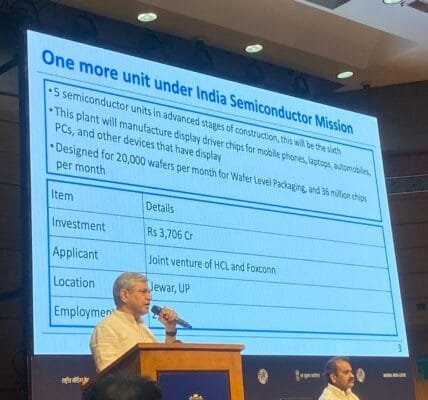 Government approves setting up of a semiconductor unit near Jewar airport in Uttar Pradesh
