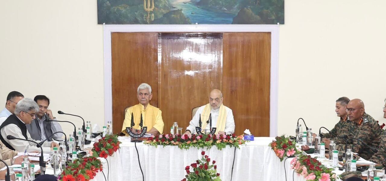 Home Minister Amit Shah chaired a high-level meeting to review the security situation in Jammu and Kashmir and preparations for the Amarnath Yatra