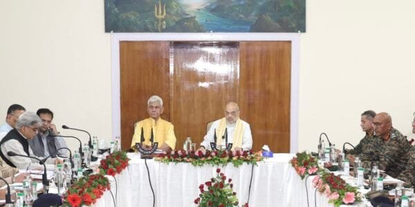 Home Minister Amit Shah chaired a high-level meeting to review the security situation in Jammu and Kashmir and preparations for the Amarnath Yatra