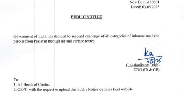 India bans movement of all categories of mail and parcels from Pakistan